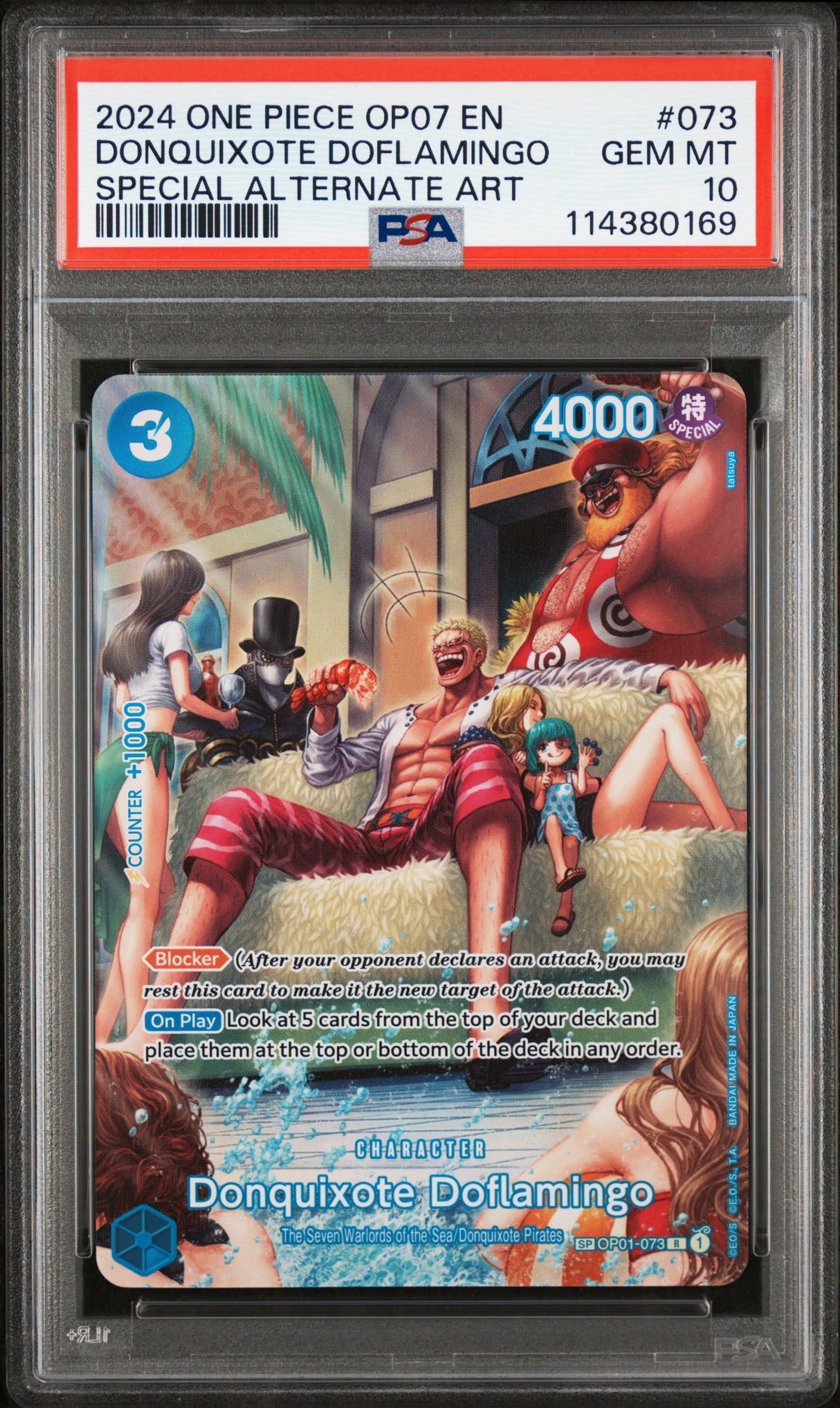 Donquixote Doflamingo OP07-073 PSA10