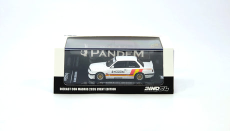 BMW Pandem Rocket Bunny E30 Blanc mat Édition événement Diecast Con Madrid 2026