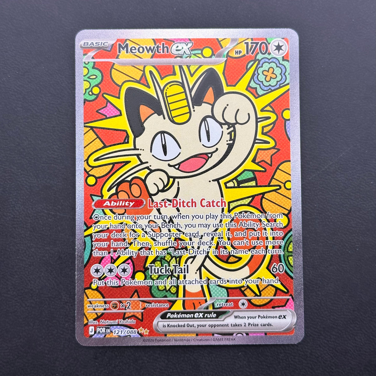 Meowth ex 121/088 NM