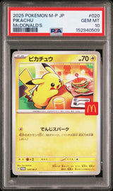 Preorder 14.08.26 PSA 10 | Pikachu 020 M-P McDonalds