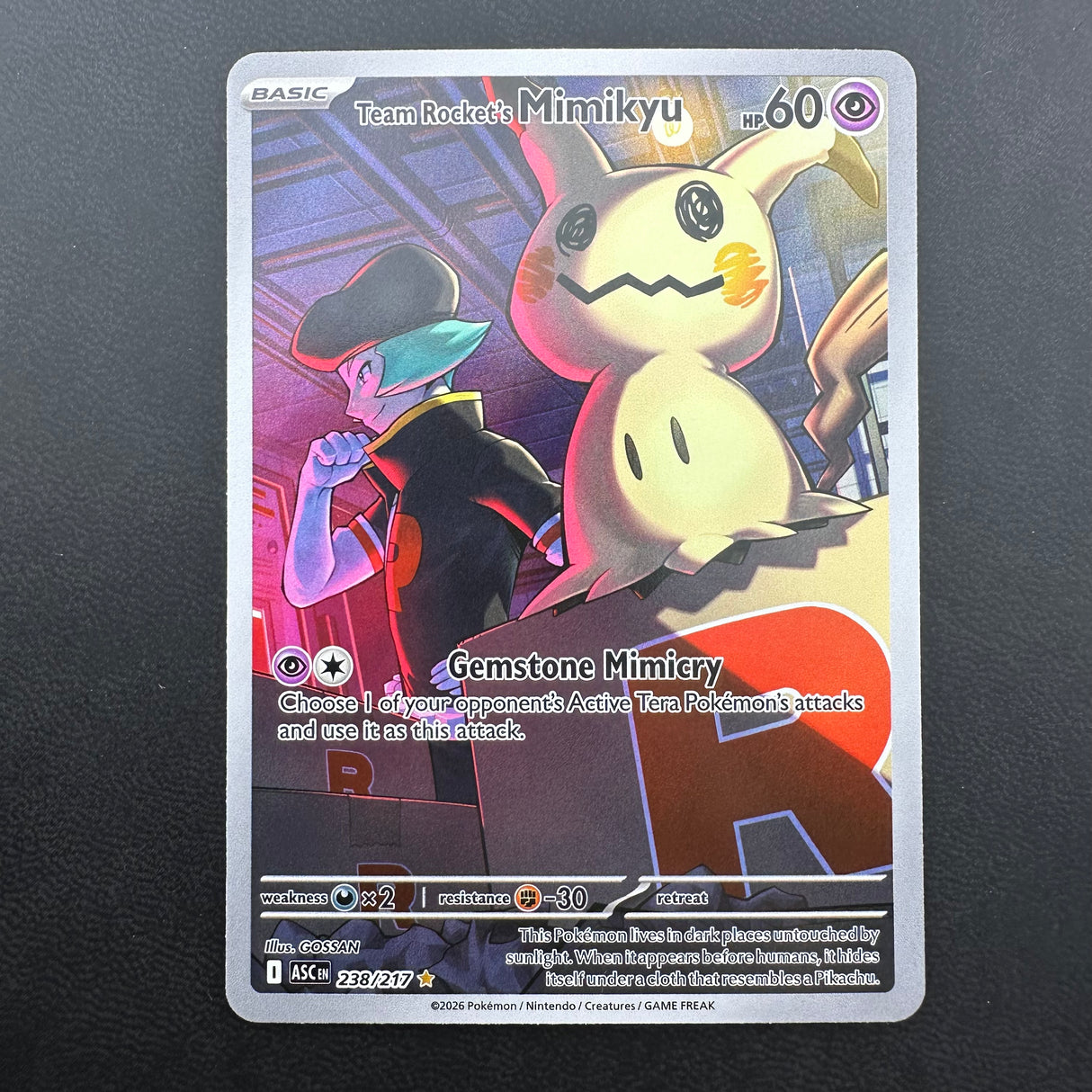 Team Rocket's Mimikyu 238 NM