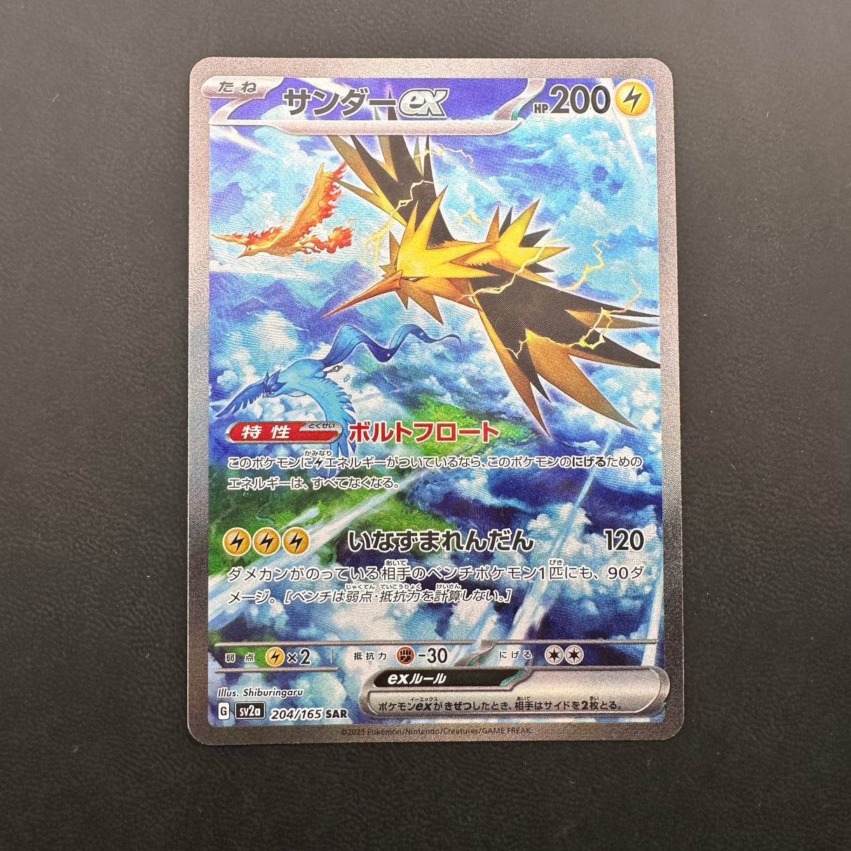 Zapdos ex 204/165 NM