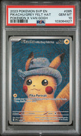 Pikachu with Grey Felt Hat 085 PSA 10