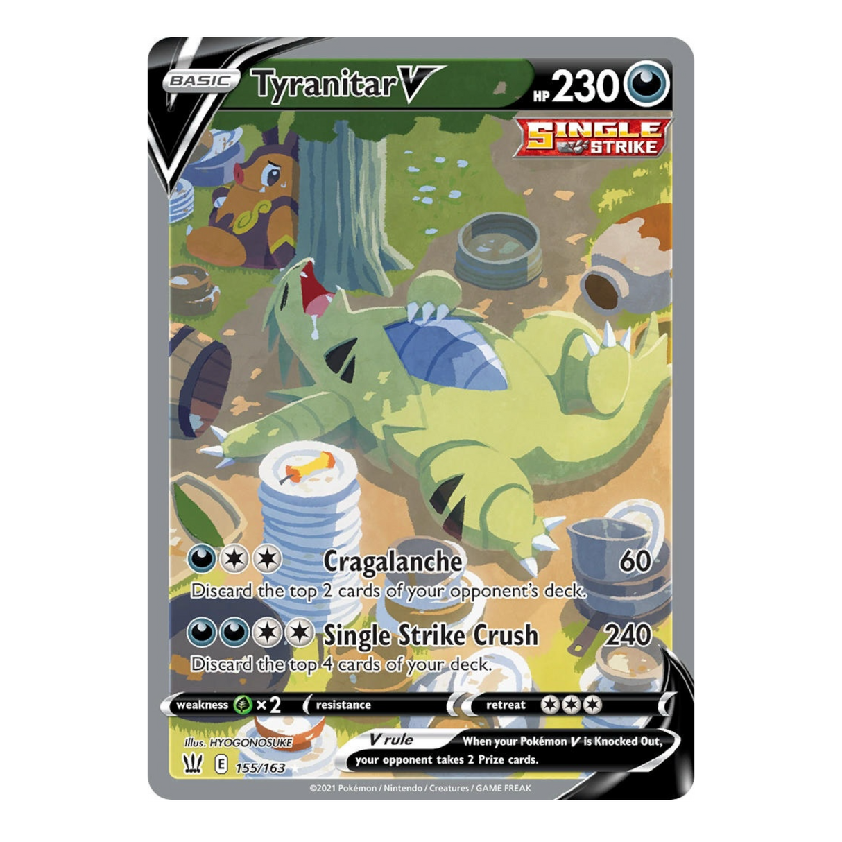 Tyranitar V 155/163 NM