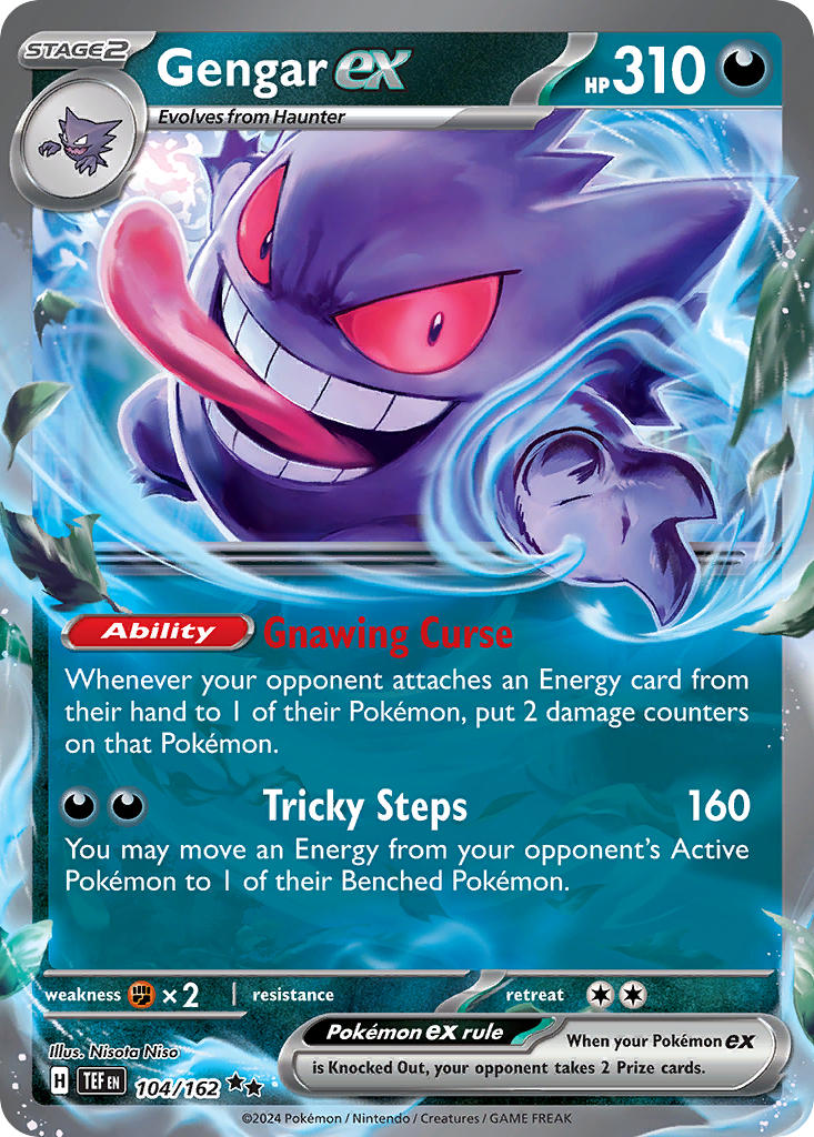 Gengar ex 104/162 NM