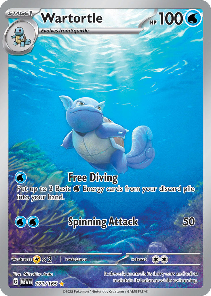 Wartortle 171/165 NM