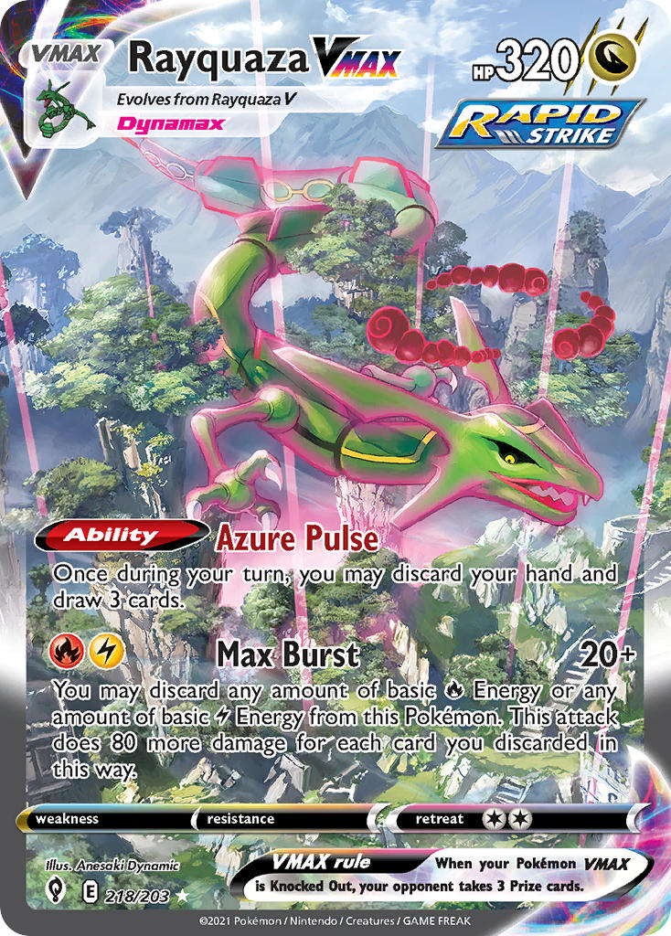 Rayquaza VMAX 218/203 NM