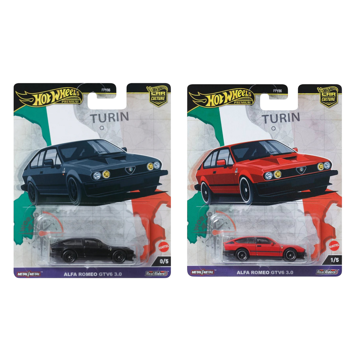 Set: Alfa Romeo GTV6 3.0 Chase 0/5 & Regular