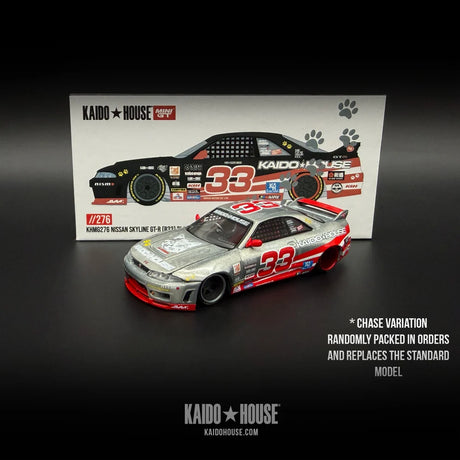 PREORDER 30.11.26 Nissan Skyline GTR R33 Black Kaido Cat 1995 KHMG276