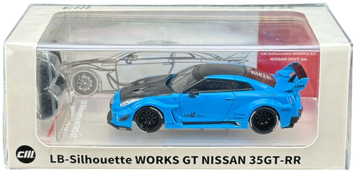 LB-Silhouette WORKS GT Nissan 35GT-RR Bleu