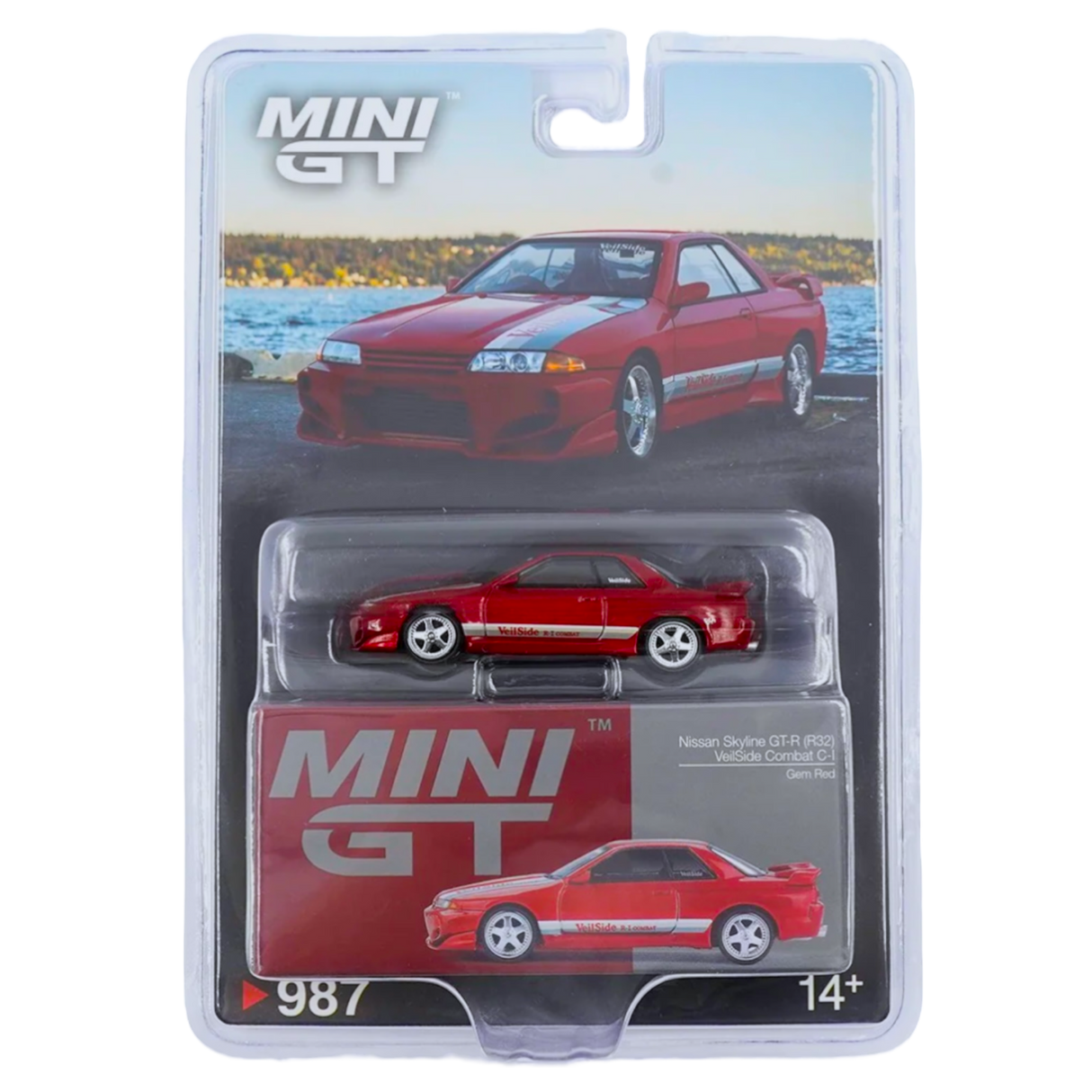 Nissan Skyline GT-R (R32) VeilSide Combat C-I Gem Red MGT00987 (Blister Version)