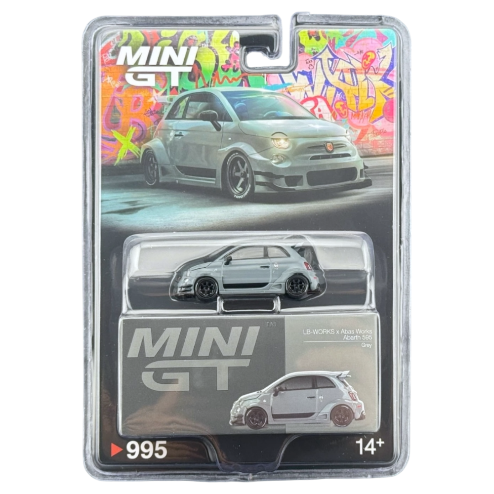 Abarth 595 LB-WORKS x Abas Works Grey MGT00995 (Blister Version)