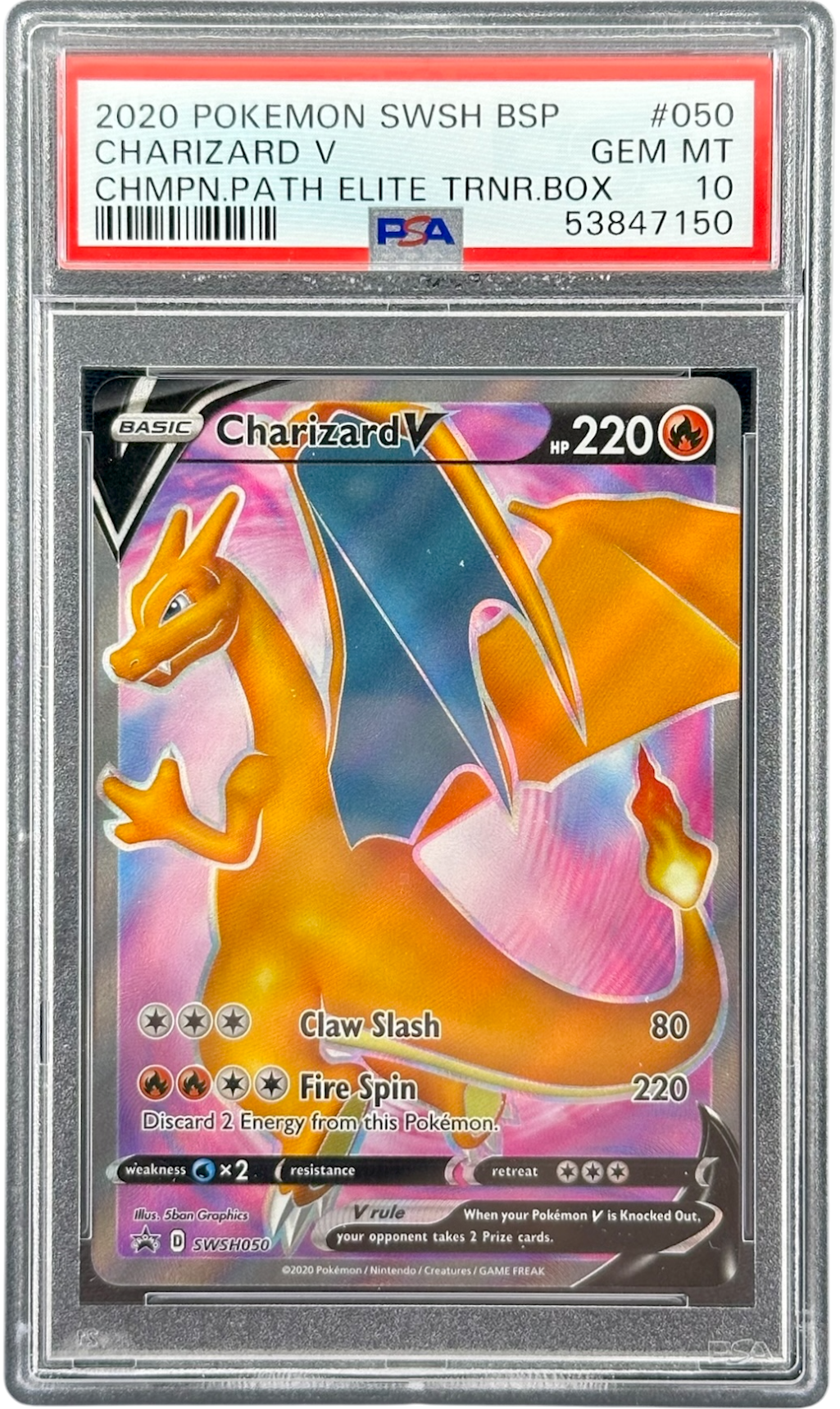 Charizard V 050 PSA 10