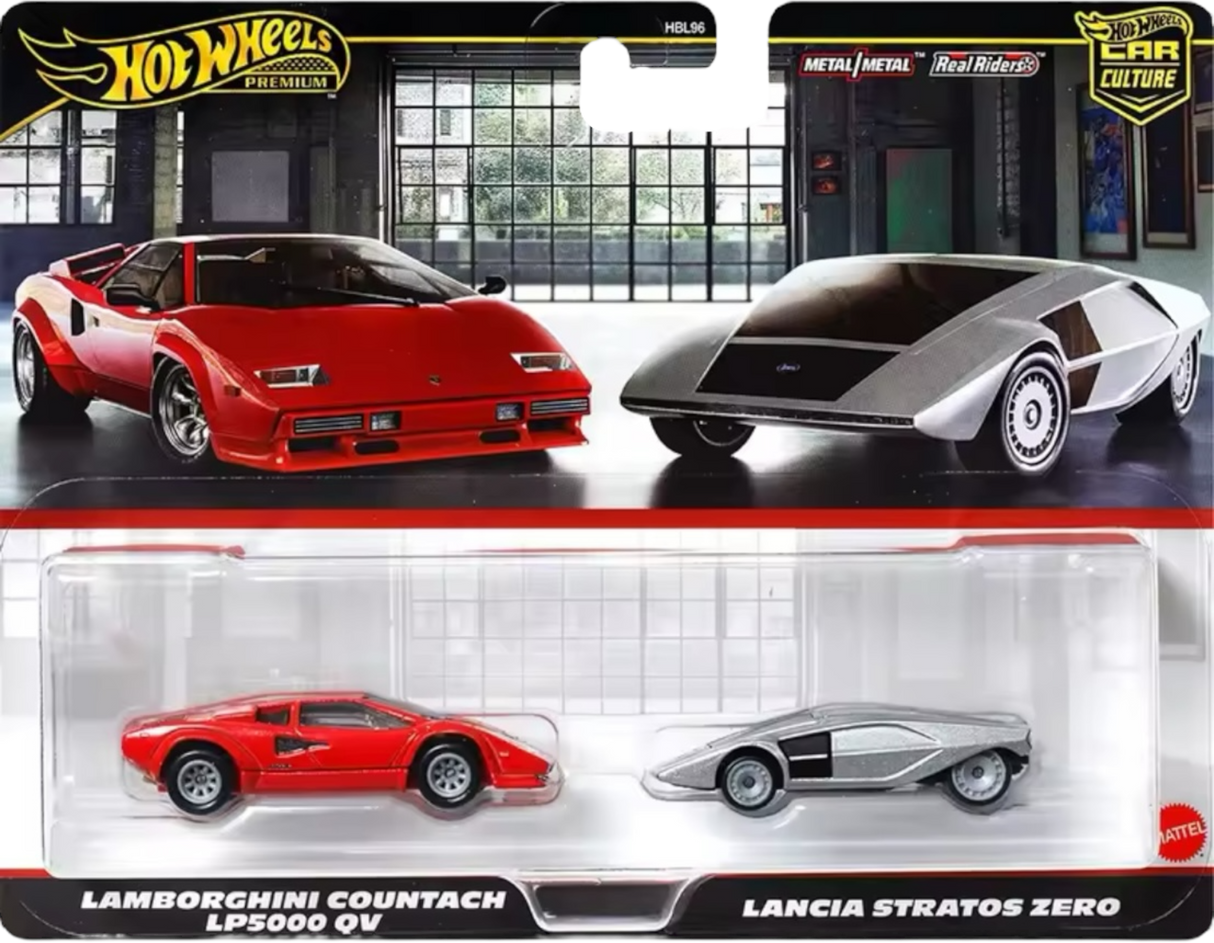 Lamborghini Countach & Lancia Stratos Zero 2 Pack