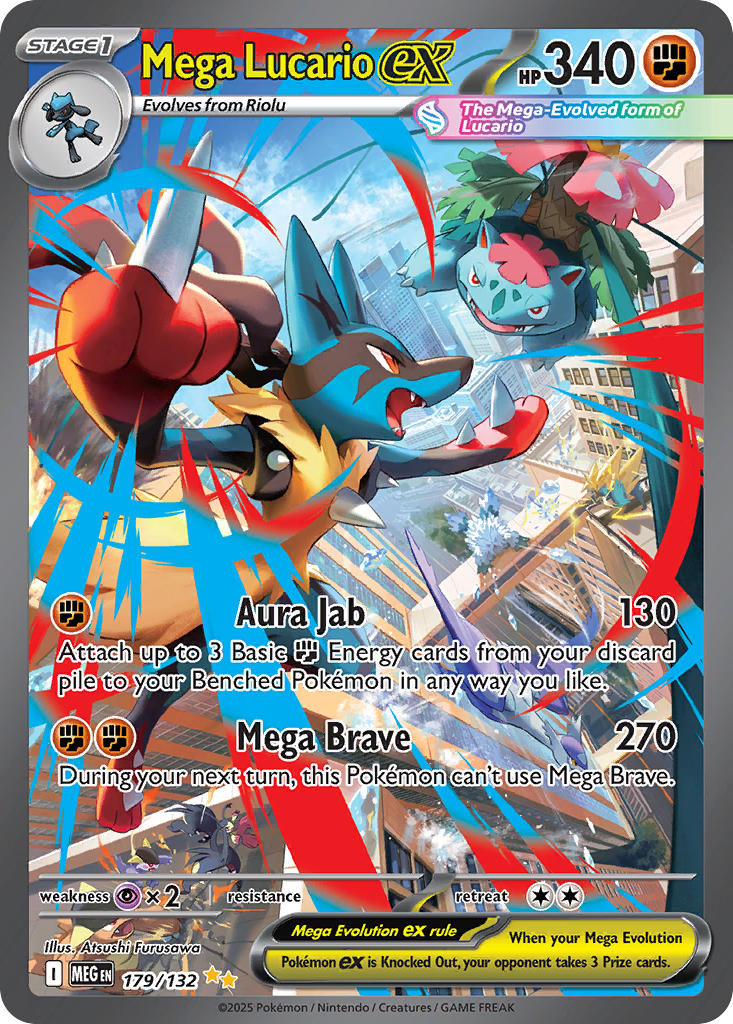 Mega Lucario ex 179/132 NM