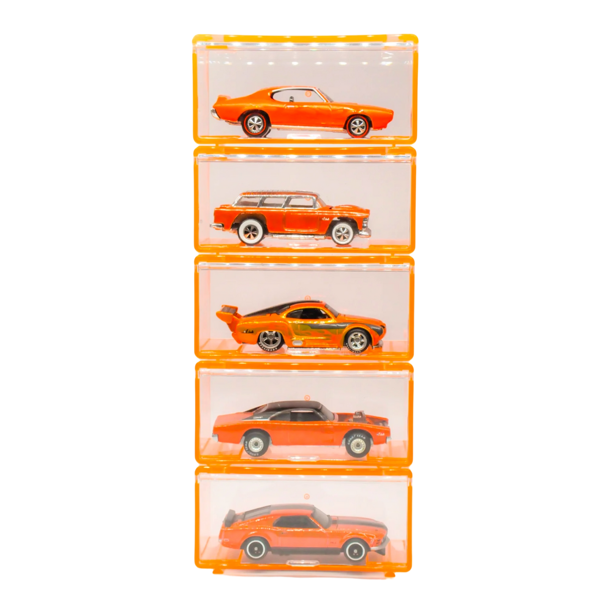 Diecast Storage Set of 5 Boxes 1:64 Orange