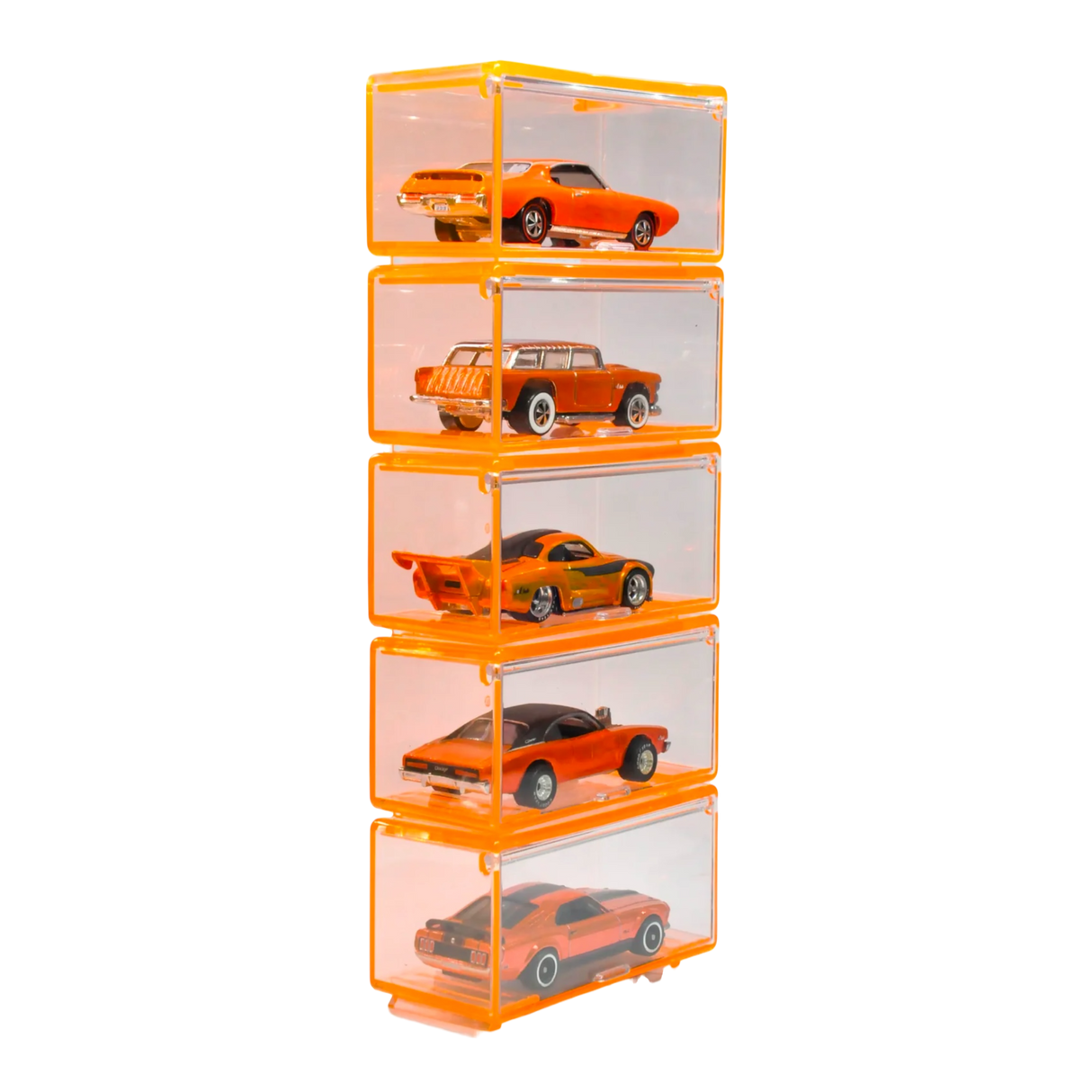 Diecast Storage Set of 5 Boxes 1:64 Orange