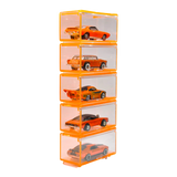 Diecast Storage Set of 5 Boxes 1:64 Orange