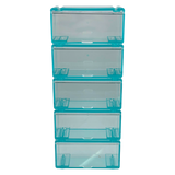 Diecast Storage Set of 5 Boxes 1:64 Turquoise