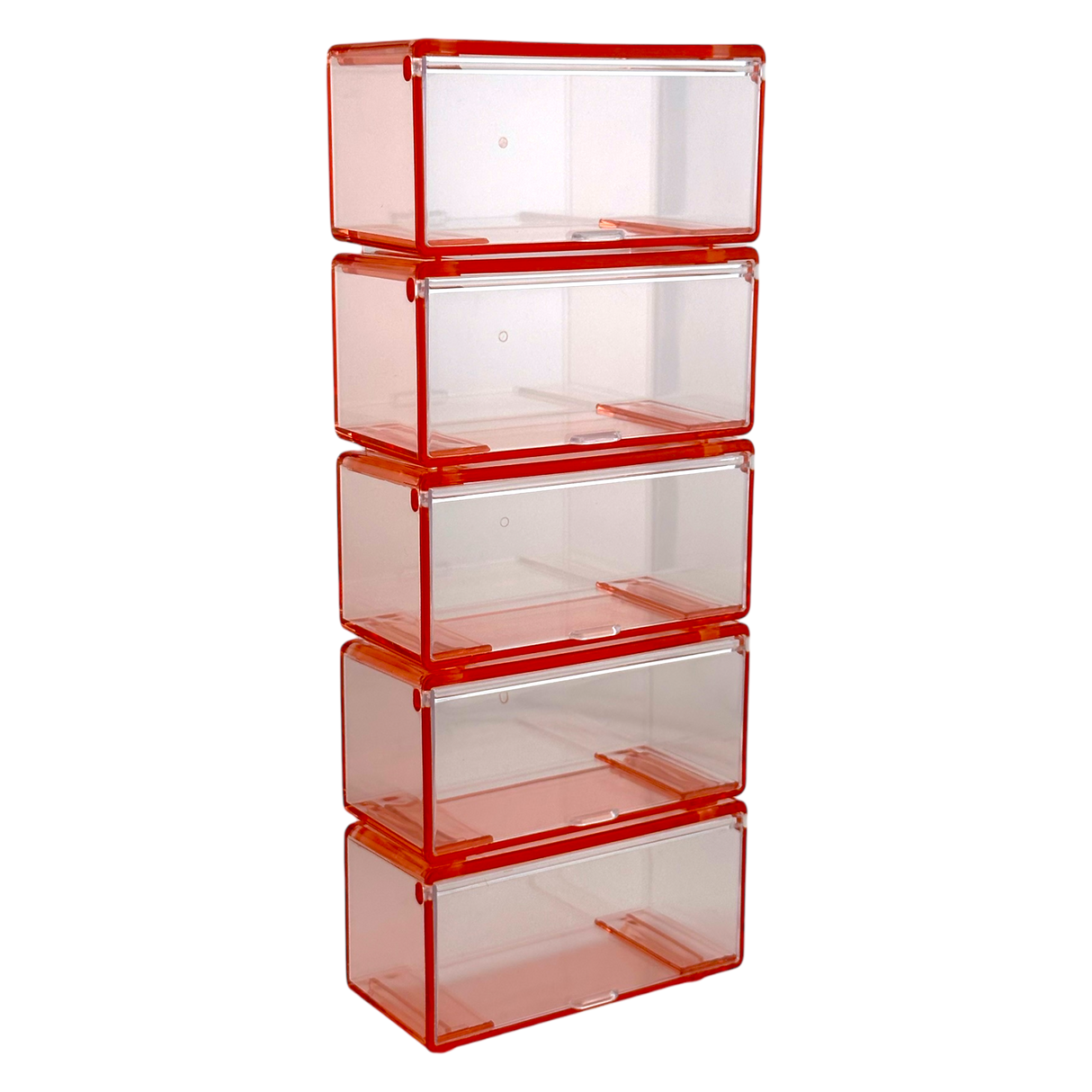 Diecast Storage Set of 5 Boxes 1:64 Red