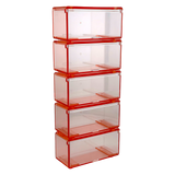 Diecast Storage Set of 5 Boxes 1:64 Red
