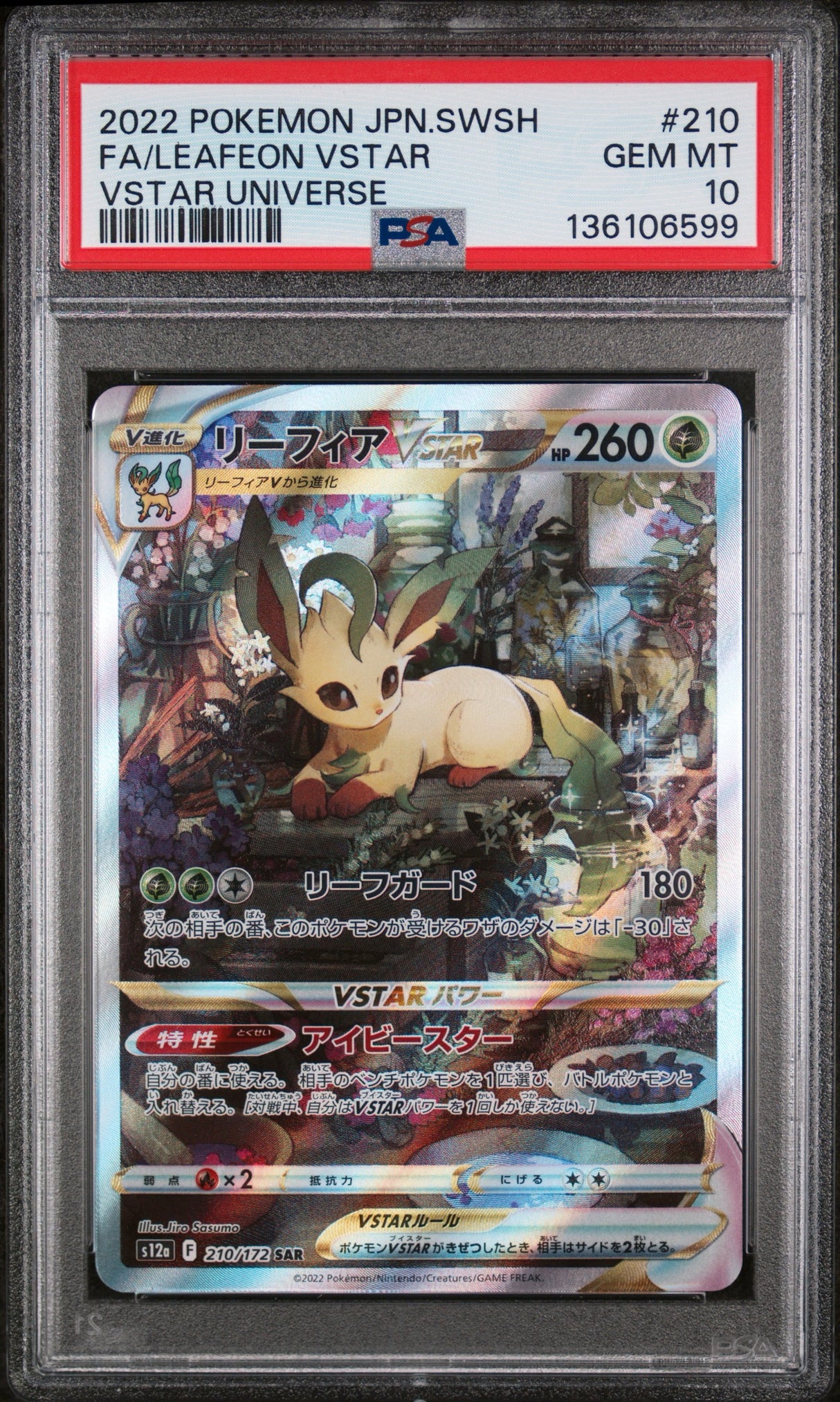 PSA 10 | Leafeon VSTAR 210/172