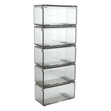 Set de 5 boîtes de rangement pour petites voitures 1:64 Smoke