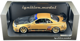 TOP SECRET Nissan Skyline GTR-R34 Gold 1:18 IG3847