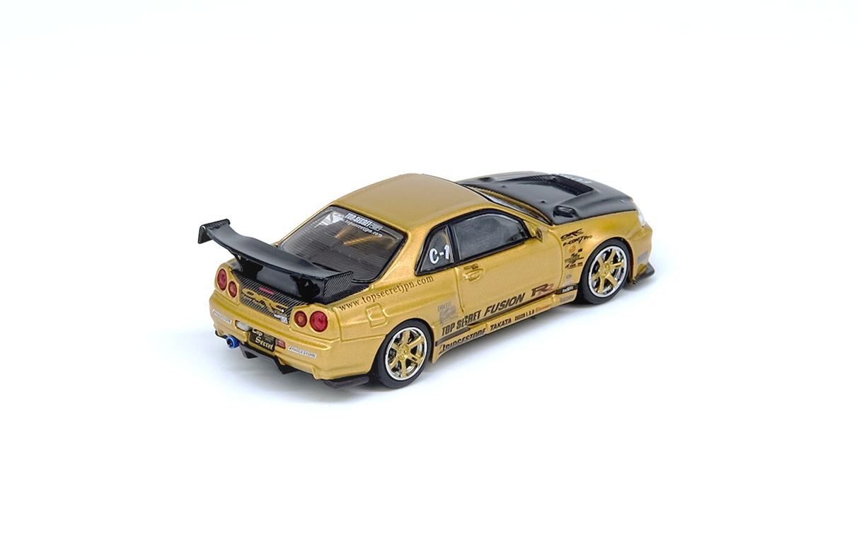 Nissan Skyline GT-R R34 Top Secret Gold