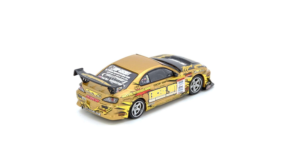 (Preorder Q2 2026) Nissan TOP SECRET Silvia (S15) Gold D1 Grand Prix Series Champion 2004