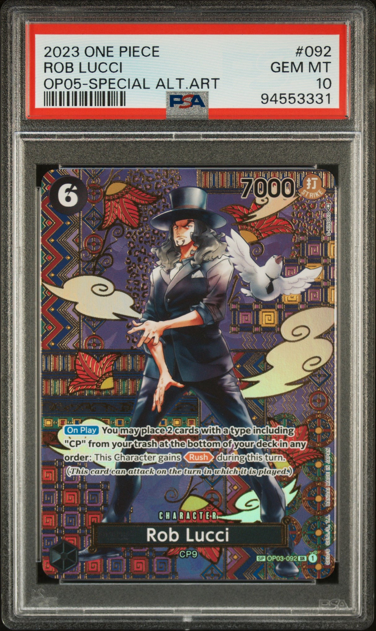 Rob Lucci OP05-092 PSA10