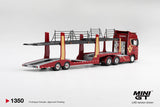 PREORDER Q1 2027 Scania 770S A6x4NA Car Transporter V8  50th anniversary + Car transporter Red MGT01350