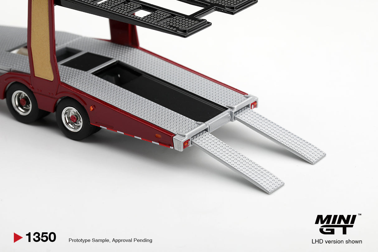 PREORDER Q1 2027 Scania 770S A6x4NA Car Transporter V8  50th anniversary + Car transporter Red MGT01350