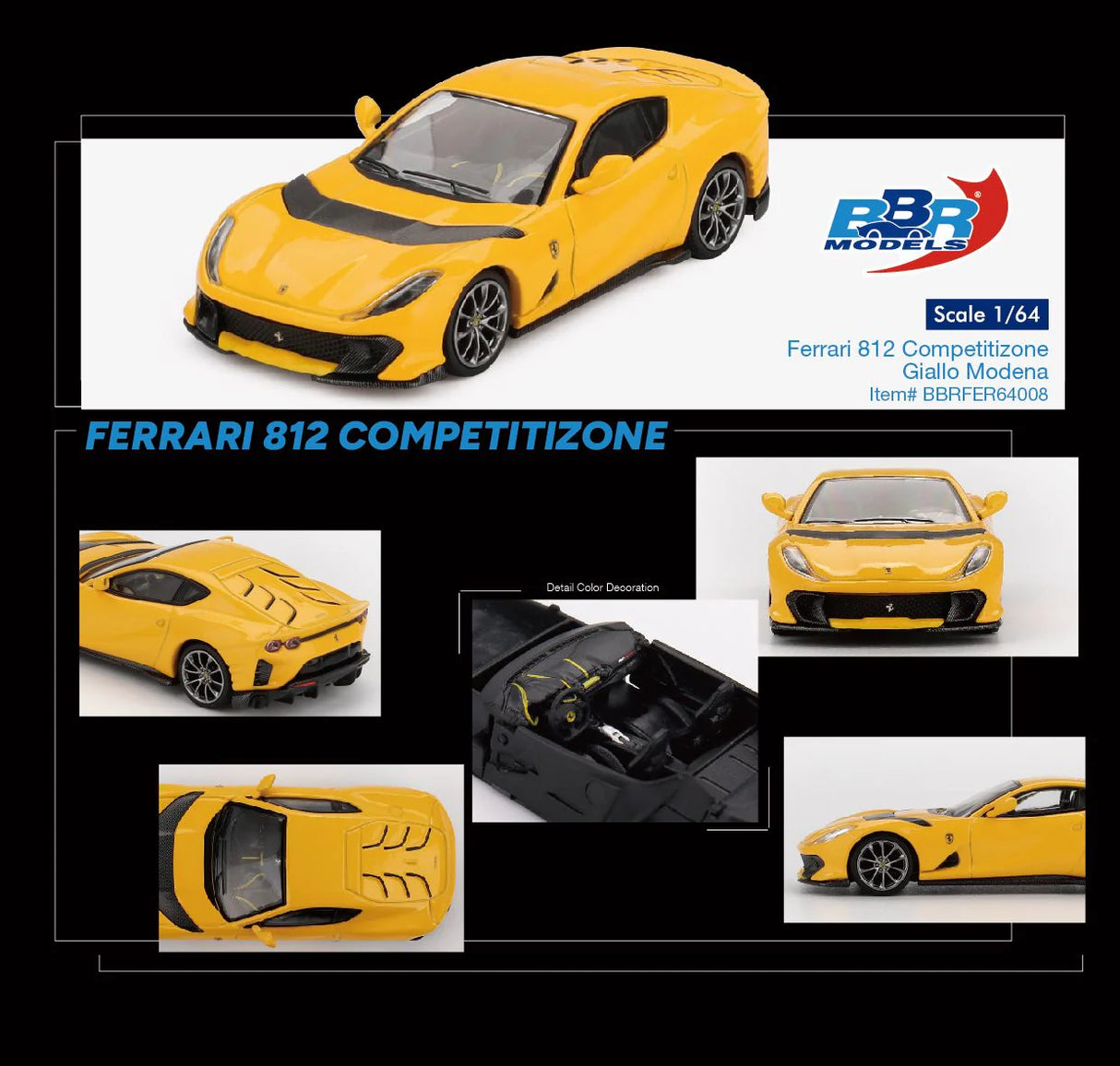 Ferrari 812 Competitizone Giallo Modena