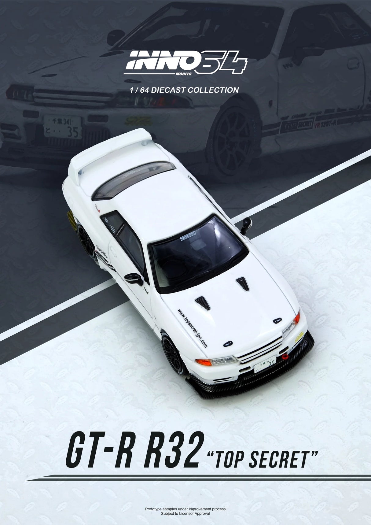 (Preorder Q2 2026) Nissan TOP SECRET VR32 GT-R White