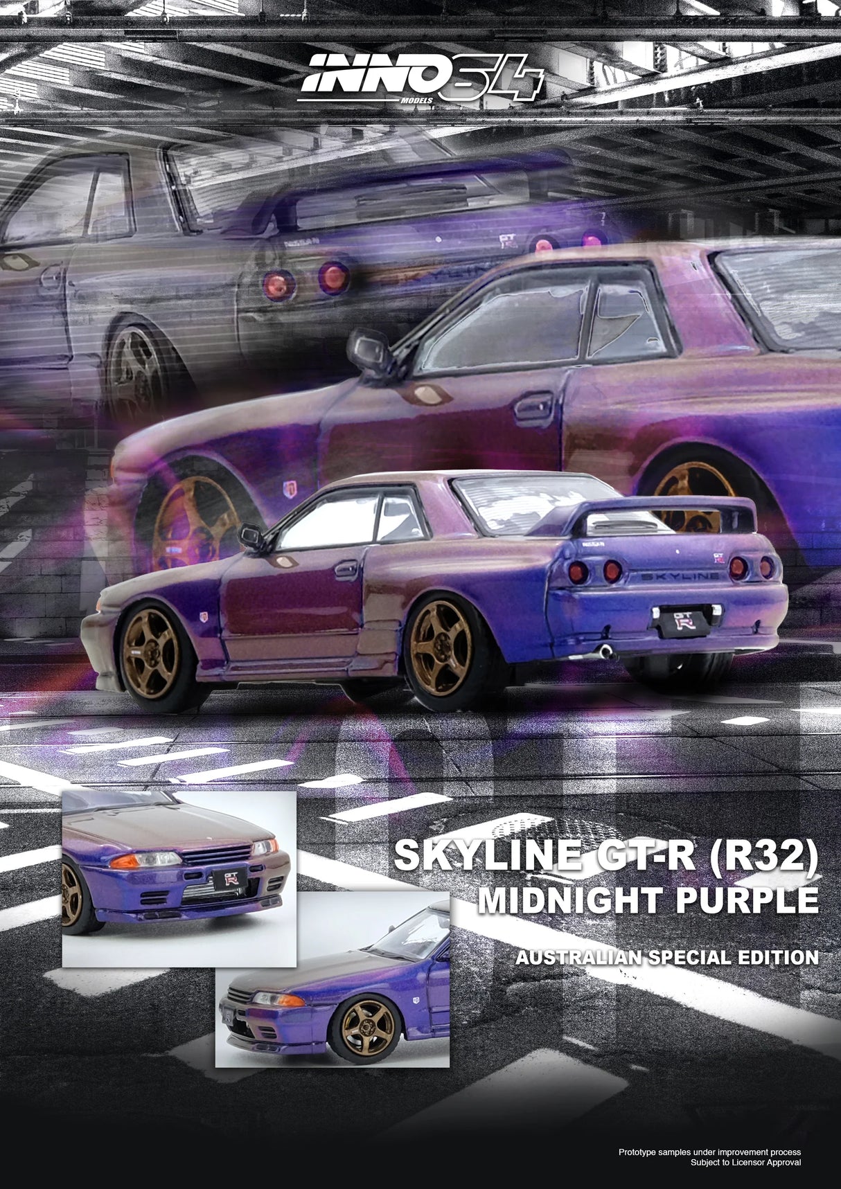 (Preorder Q1 2026) Nissan Skyline GT-R (R32) Midnight Purple Australia Limited Edition