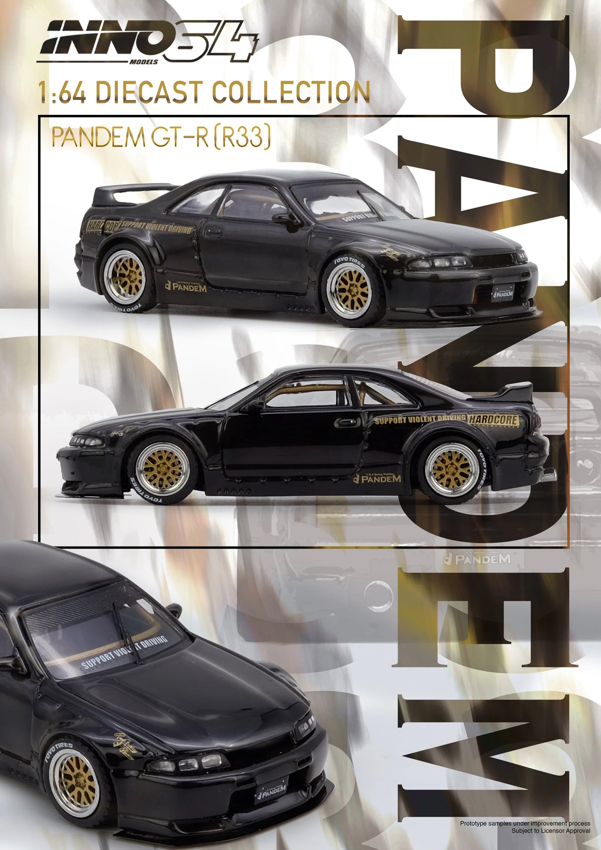 (Preorder Q1 2026) Nissan Pandem GT-R (BCNR33) Black