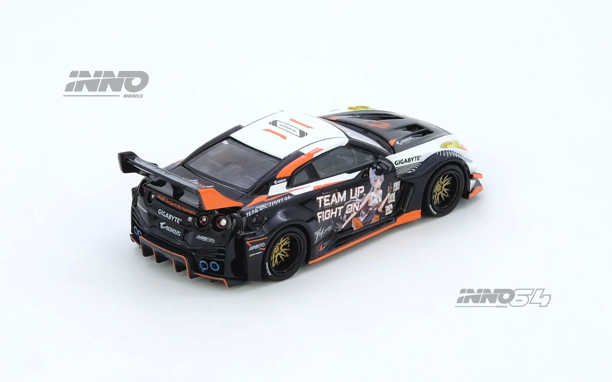 (Preorder Q1 2026) Nissan Skyline GT-R R35 WIDEBODY AORUS X INNO64 Limited Edition