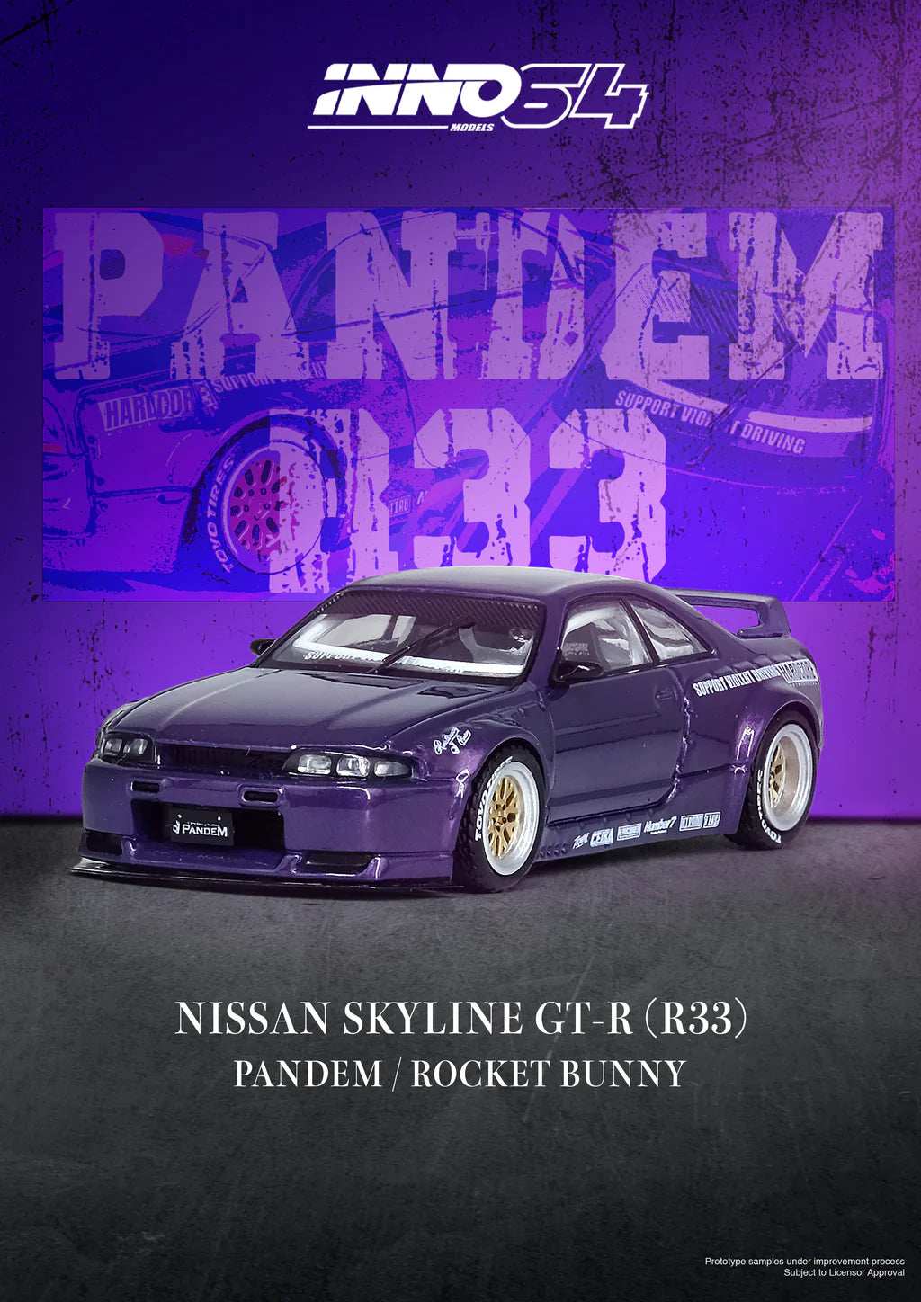 Preordine 26.08.17 Nissan Skyline GT-R R33 Pandem / Rocket Bunny Viola
