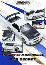 (Preorder Q1 2026) Nissan Skyline GT-R (R34) Top Secret White