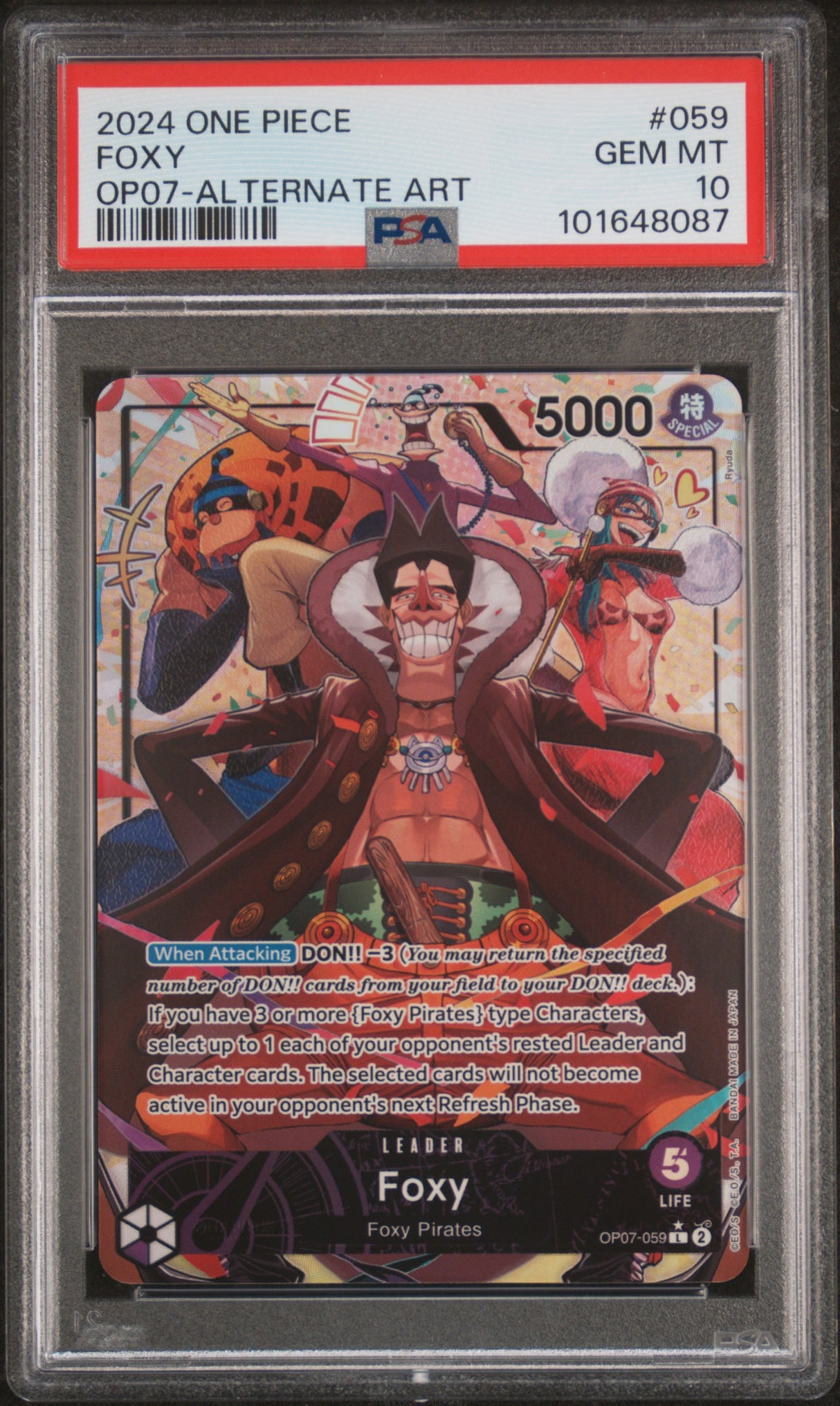 Foxy OP07-059 Leader PSA10