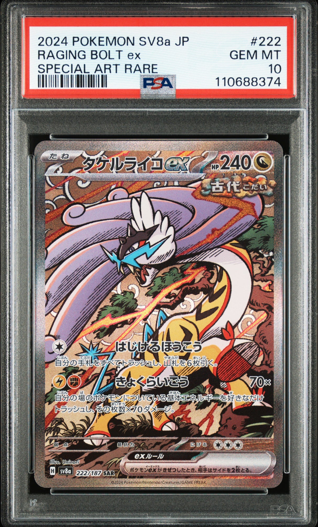Raging Bolt ex 222/187 PSA10