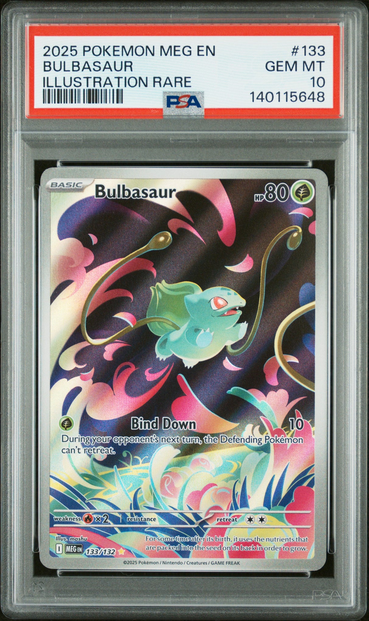 PSA 10 | Bulbasaur 133/132