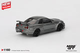 Preorder 17.08.26 Nissan Skyline GT-R Dark Metal Gray (NISMO BNR34 CRS Version) MGT01160
