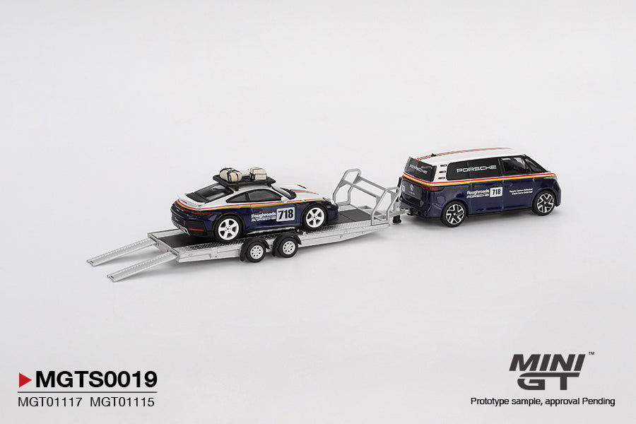 Preorder 31.08.26 Porsche 911 Dakar #718 / Volkswagen ID. Buzz Porsche Centrum Gelderland Roughroads Set MGTS0019