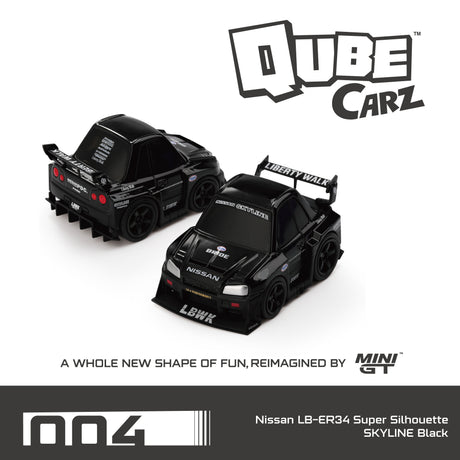 QubeCarz Nissan LB-ER34 Super Silhouette SKYLINE Black