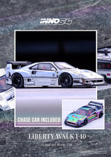 (Preorder November) Ferrari F40 LBWK Chrome Silver China Hobby Expo 2024