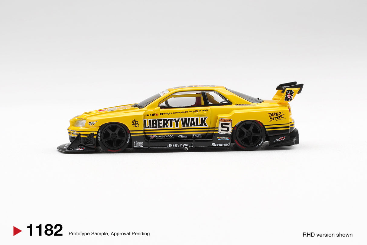 PREORDER 11.09.26 Nissan LB-ER34 Super Silhouette SKYLINE Sport Yellow MGT01182