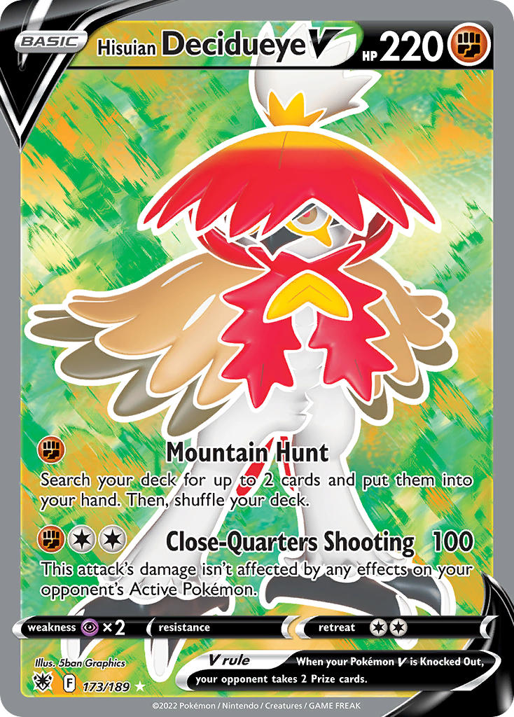 Hisuian Decidueye V 173/189 NM