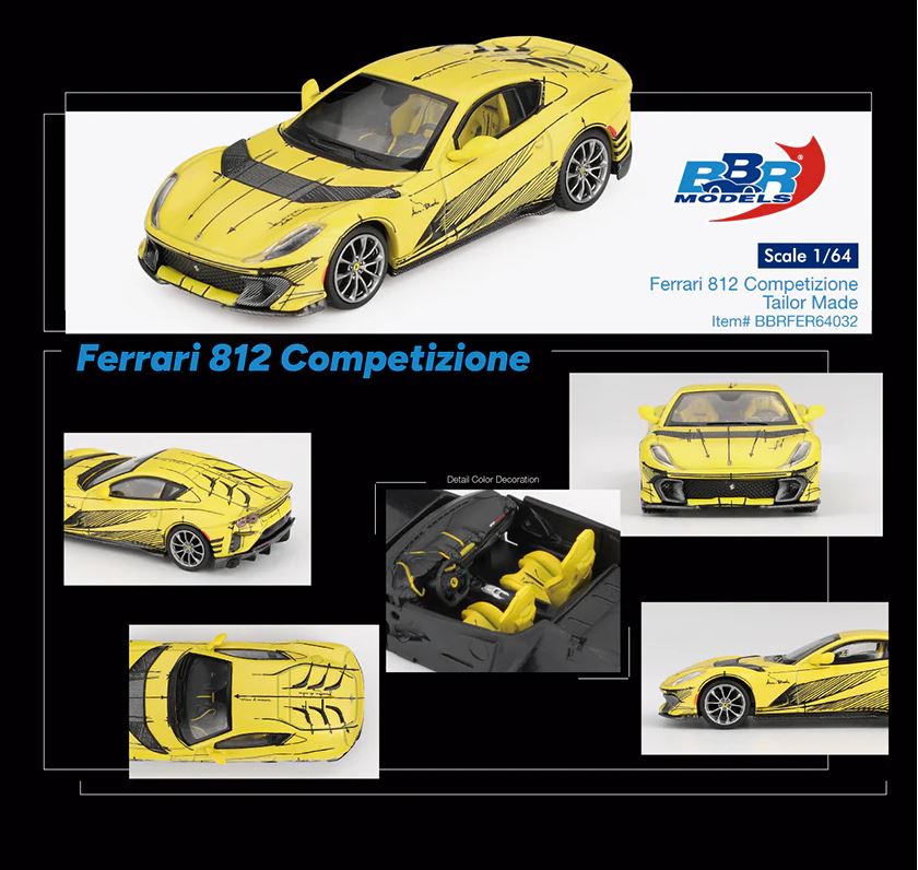 Ferrari 812 Competitizone Tailor Made Matte Yellow